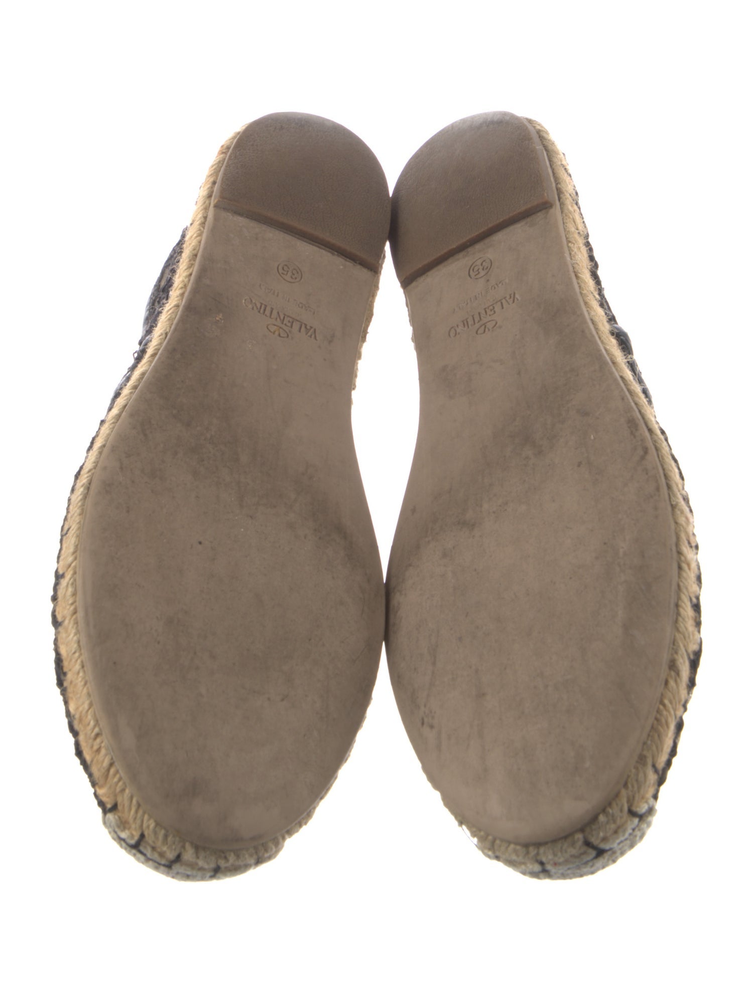 Valentino Lace Lace Pattern Espadrilles